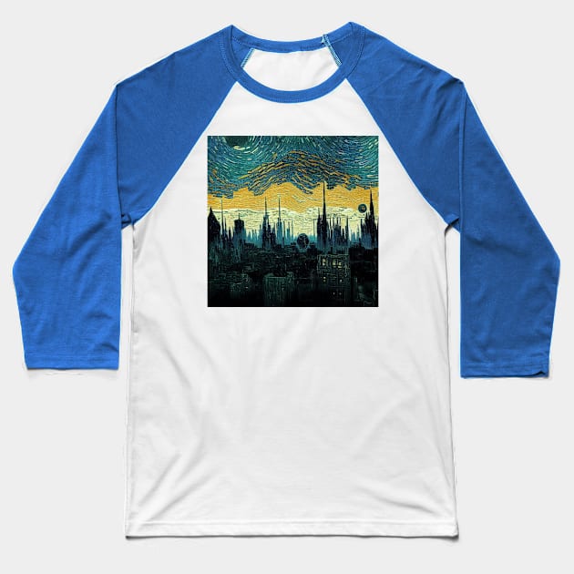 Starry Night in Kashyyyk Baseball T-Shirt by Grassroots Green